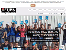 Tablet Screenshot of optimaformacion.com